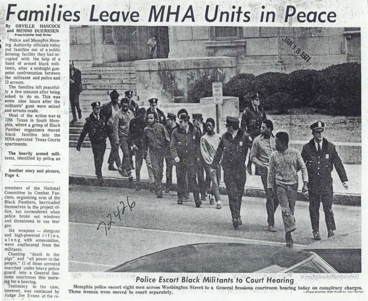 Memphis Families Leave MHA Units in Peace - News Article