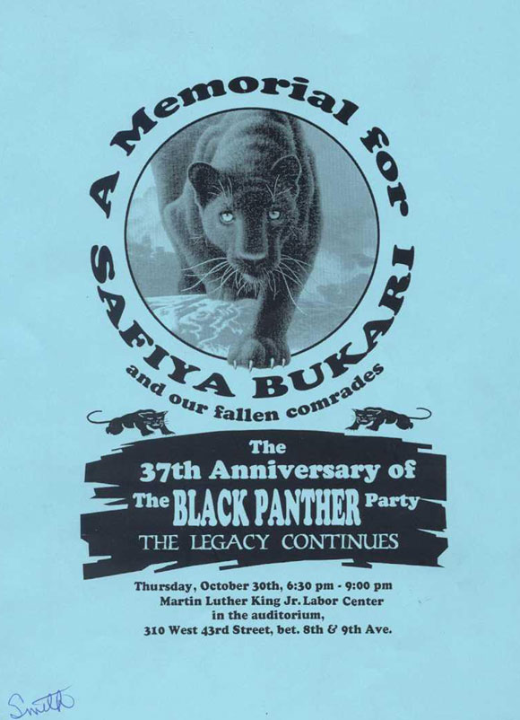 Black Panther Party 37th Anniversary -- New York