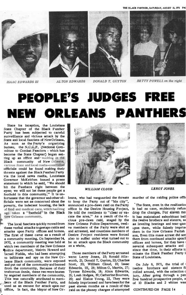 People's Judges Free New Orleans Panthers #1