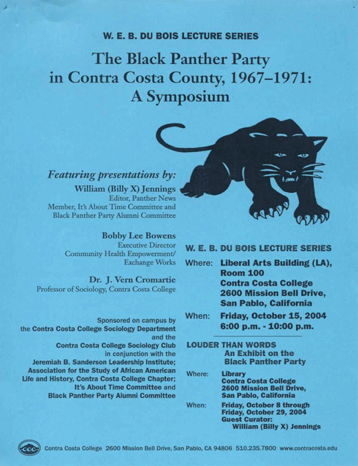 Black Panther Party in Contra Costa Forum