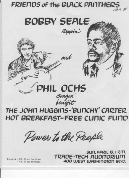 Poster of Bobby Seale and Phil Ochs