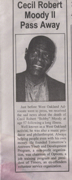 Cecil Robert Moody II eulogy