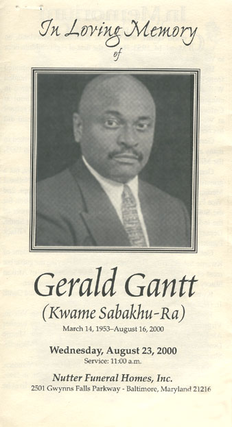 Gerald_Gantt eulogy